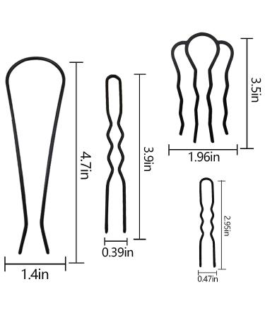 11-Piece Vintage Hair Side Combs & Hair Sticks Set for Women - Hair Styling Accessories - Buy Online on GoSupps.com