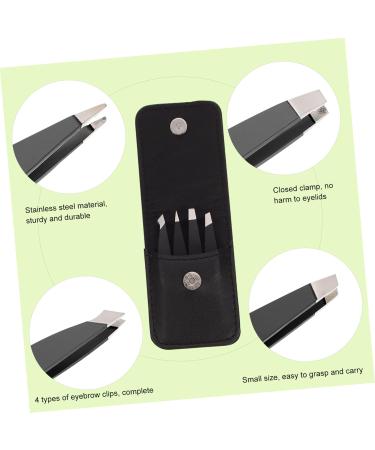 Minkissy 32-Piece Mini Eye Brow Clip Manicure Kit - Metal Eyebrow Clamp & Tweezers for Facial Hair - Spa Utensils - Miss-Free Steel - Perfect for Women - Buy Online on GoSupps.com