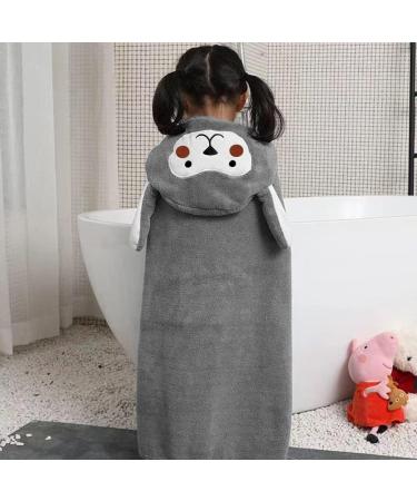 Gukasxi Hooded Baby Towel - Extra Large 140x70 cm, Ultra Soft & Absorbent Bath Towel for Baby Girls and Boys - Gray - Buy Online on GoSupps.com