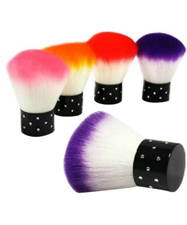 Prochive practical make-up brush/ nail brush multifunctional for dust removal cleaning for nail art make-up etc. random color selection
