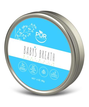 PUR Organics BABY'S BREATH BABY DIAPER BALMS 100% NATURAL VEGAN ORGANIC HEMPSEED OIL UNIQUE COCOA & MANGO & SHEA BUTTER BLEND CRYSTALS HYDRATIVE PROTECTIVE BARRIER FOR MOTHER & BABY 115g