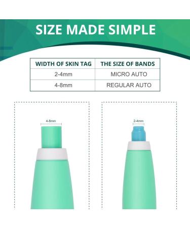 Skin Tag Remover Auto Skin Tag Removal Kit for Skin Tags (1mm - 9mm) Easy to Use Safe and Painless Remove Skin Tag with 10 Repair Patches and 40Pcs Skin Tag Removal Bands - Buy Online on GoSupps.com