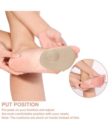 Ball of Foot Cushions - 2 Pairs Anti-Slip Gel Metatarsal Pads for High Heels | Comfort & Support for All-Day Wear - Buy Online on GoSupps.com