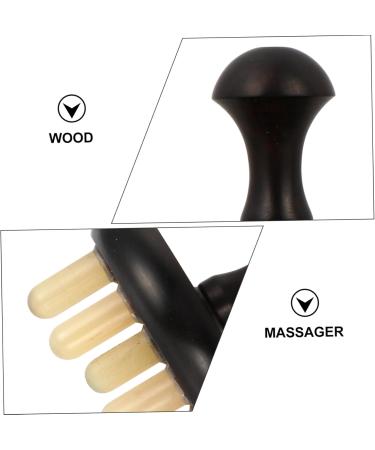 Magiclulu 3 STK Massager & Gua Sha Brush Set - Sandalwood Hair Cleaning & Back Massage Comb - 6x6cm - International Shipping - Buy Online on GoSupps.com