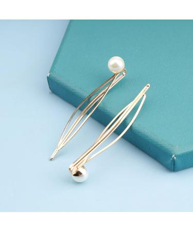 Aneneicera Vintage Pearl Hair Clip Set - Boho Gold Barrettes & Bobby Pins for Women & Girls | Retro Wedding Hair Jewelry - Buy Online on GoSupps.com