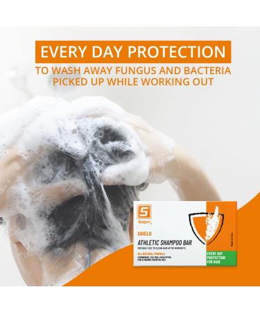 Solpri Shield Natural Athlete's Shampoo Bar 4 oz - Energizing Hair Care - Buy Online on GoSupps.com