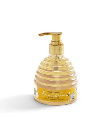 Two's Company 52913 Bee Clean Honey - Vanilla Scented Hand Soap  5.25-inch High