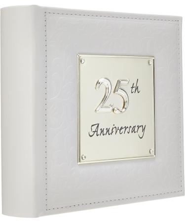 Joe Davies 25th Wedding Anniversary Deluxe Photo Album - White, 6x4 - Buy Online on GoSupps.com