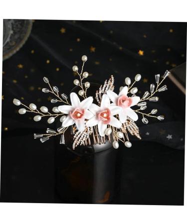 FRCOLOR Comb Wedding Headdress Fashion Crystal Headwear Headwear Bridal Headdress Handmade Headwear Bridal Shape Headwear Bride Hairdress Headwear Hairstyling Tools - Buy Online on GoSupps.com