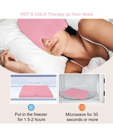 ABRVUAHM Migraine Relief Cap Reusable Cold Hot Therapy Migraine and Headache Relief Cap Cold Pack with Head Wrap for Stress Relief Tension Headache Sinus Stress Puffy Eyes (Pink) - Buy Online on GoSupps.com