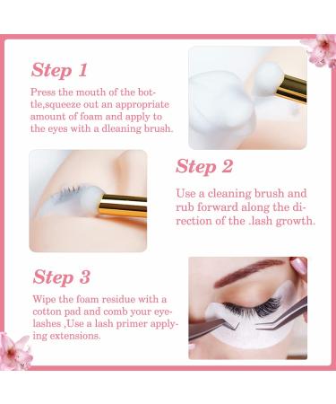 Paraben & Sulfate Free Eyelash Extension Cleanser - 1.69 fl.oz - Safe for Salon and Home Use - Buy Online on GoSupps.com