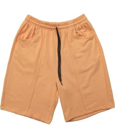 TZIISOA Men's Casual Short Sleeve Sweat Tracksuit Set - X-Large Orange - Buy Online on GoSupps.com