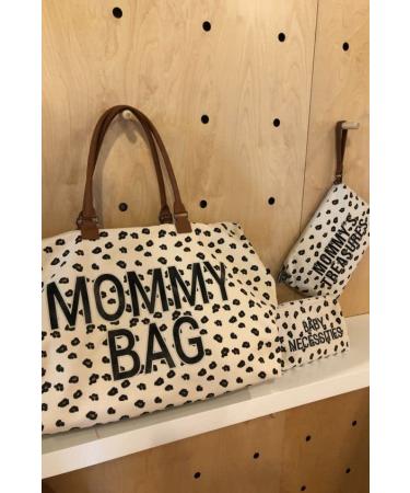 Childhome Mommy Bag | Large Capacity Travel & Changing Bag with Isotherm Pocket | Adjustable Shoulder Strap | Stylish Leopard Design - Buy Online on GoSupps.com