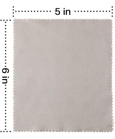 12-Pack Eyeglass Cleaning Cloths - Microfiber Lens Cleaner for Glasses, Sunglasses, Jewelry, Screens, Cameras - Lint-Free & Thick - 5x6 Inch - Grey (12 Count) - Buy Online on GoSupps.com