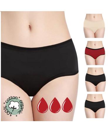 Noblood period underwear 2-3 tampons - washable - cotton - ecologically - menstruation - underwear for the period - period - periode briefs - absorbing - girls - XXS / 3XL start Pack -003 l