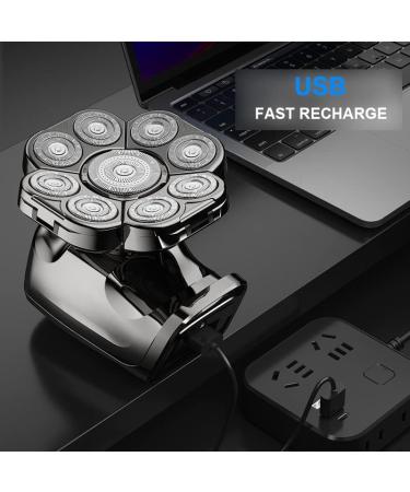 Electric Razor for Men | 9D Shaver for Bald Men | 6-in-1 Grooming Kit with Trimmer & LED Display | Wet/Dry Use - Buy Online on GoSupps.com