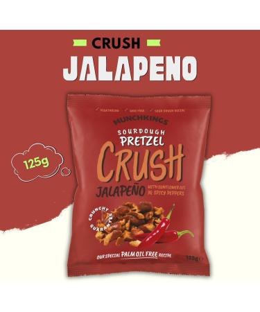 MunchKings Sourdough Pretzel Crush Pick N Mix - Choose From 3 Flavours | Jalapeno Cheddar Cheese Honey & Mustard & Onion | Pretzel-Snack of Flavoured Pretzel-Pieces 125g - Pack of 3 (1 of Each) 125 g (Pack of 3) - Buy Online on GoSupps.com