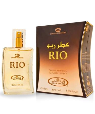 Al-Rehab Rio EDP - 50ML (1.7 OZ) Long Lasting & Luxurious Scents of Arabia Perfumes For Men & Women. 1.7 Fl Oz (Pack of 1) Rio Spray