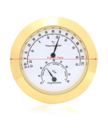 Thermohygrometer for Violin & Guitar - Gold Alloy Frame Accurate Temperature & Humidity Meter for Musical Instruments - Buy Online on GoSupps.com