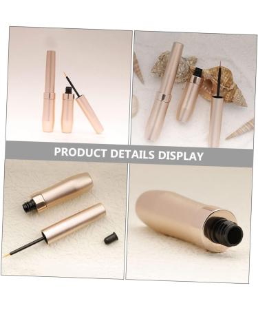 Healeved 2pcs Bottle Makeup DIY Tubes Tube Empty Bottle Golden Aluminum - Buy Online on GoSupps.com
