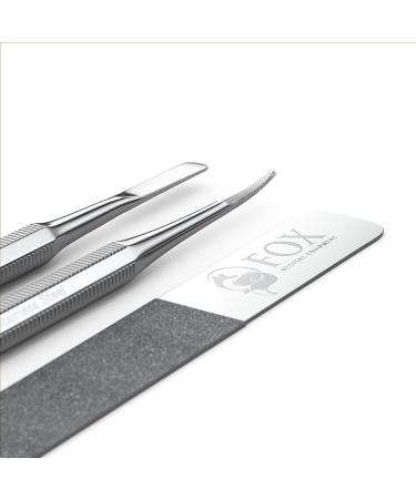 Fox Medical Stainless Steel Ingrown Toenail Treatment Kit - Podiatry Tools for Toe Nail Care and Correction - Buy Online on GoSupps.com