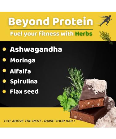 Voll Pro Protein Bars - High Protein 21g with Ashwagandha & Moringa | No Added Sugar | 6-Pack - Buy Online on GoSupps.com