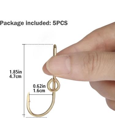 THKFISH Fishing Hat Hooks 5PCS - Gold/Black/Silver Tie Clips for Fishing Hats - Buy Online on GoSupps.com