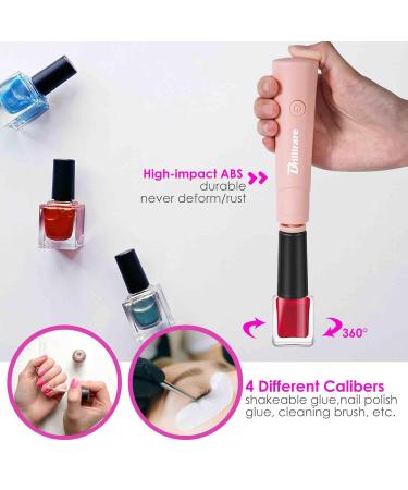 Electric Nail Lacquer Shaker | Eyelash Extensions Glue Mixer | Hands-Free Nail Polish Mixer Tool - Pink - Buy Online on GoSupps.com