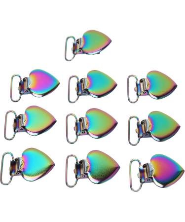 Metal Heart Pacifier Clips - Durable Iron Braces for Long-Lasting Use | Cartoon Design Clips for Gloves & Pacifiers | International Shipping Available - Buy Online on GoSupps.com