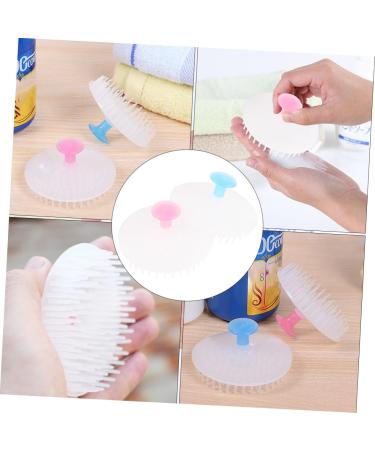 Shop Minkissy 4-Piece Silicone Shampoo Brush Set | Scalp Massager & Bathing Scrubber - Handheld Cleaning Tool for Ultimate Relaxation - Buy Online on GoSupps.com