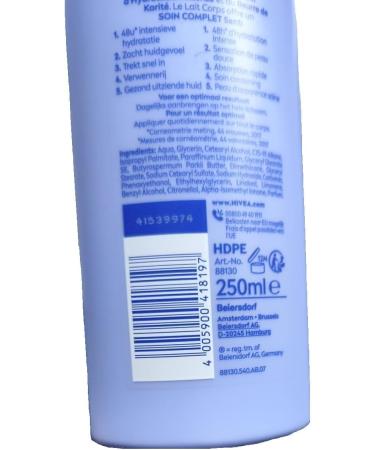 Beiersdorf AG Nivea Body Milk 48 hours moisturizing silky soft silky soft 250 ml pack of 12 - Buy Online on GoSupps.com