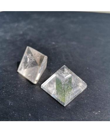 Natural Clear Quartz Crystal Stone Transparent Crystal Pyramid 2cm Stone Mineral Specimen - Buy Online on GoSupps.com