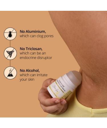 Natural Deodorant Roll On - Citrus Sea | Aluminum & Alcohol-Free | Reduces Dark Underarms & Odor | Pack of 2 for Women | Non-Sticky | 1.69 Fl Oz - Buy Online on GoSupps.com