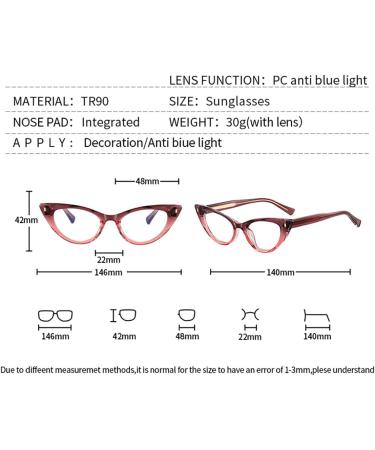 Shop LIGOES Cat Eye Gradient Frame TR90 Eyeglasses - Leopard Anti Blue Light Glasses for Stylish Selfies - Buy Online on GoSupps.com