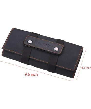 Salon Hair Tools Bag - Barber Scissors Pouch | Roll-Up Organizer in Black Fabric - Buy Online on GoSupps.com