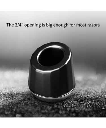 Men's Zinc Alloy Safety Razor Stand - Black Shaving Razor Holder Base - Buy Online on GoSupps.com