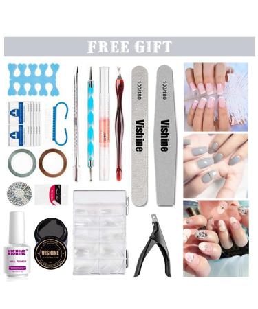 Vishine Complete Set Nail Polish - Semi-Permanent UV/LED Lamp Gel Top Coat & Nail Art Kit for Professional Manicure | International Shipping Available - Buy Online on GoSupps.com