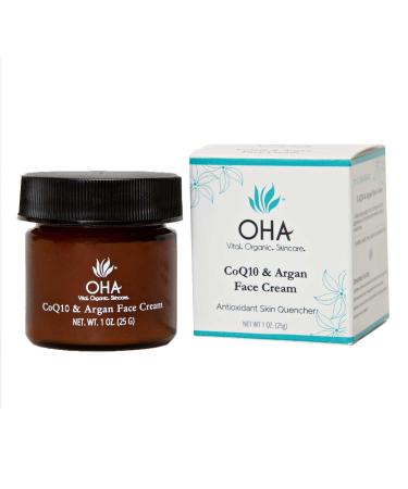 CoQ10 & Argan Face Cream OHA Vital Organic Skincare 1 fl oz Cream