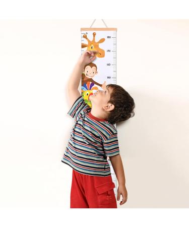 Delightful Animal Height Chart for Kids | Children's Yardstick Wall Decor for Nursery & Bedroom - Buy Online on GoSupps.com