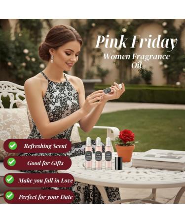 10ml Roll-on Pink Friday Fragrance Body Oil For Women Long-lasting Ideal For Work Home Gym Or Daily Use Scent & Gift For Their Love Pink Friday 0.33 Fl Oz (Pack of 1) - Buy Online on GoSupps.com