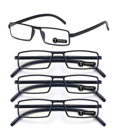 TERAISE Unisex Reading Glasses (Pack of 4) 2.0X