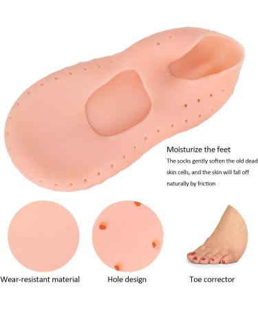 01 02 015 Foot Care Protector Moisturizing Socks Protective Silicone Anti Slip Foot Heel Care Foot Anti-cracking Protector 1Pair for F(L) - Buy Online on GoSupps.com