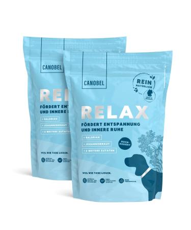 Canobel Relax |Natural & high -dose sedative for dogs against fear stress unrest |High acceptance |Baldrian St. John's wort L-tryptophan |720 delicious snacks up to 12 months 2x 300g - approx. 720 pieces
