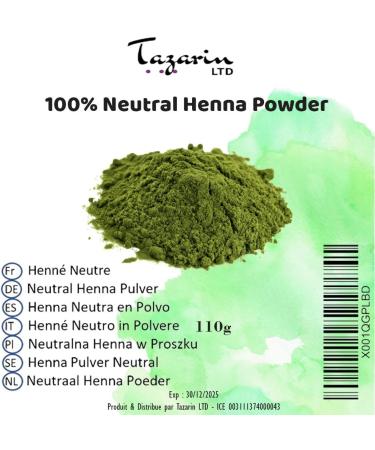110g Neutral Henna Fine Powder - Henna Incolor - Hair Care - 100% Natural Pure and Without Additives - Buy Online on GoSupps.com
