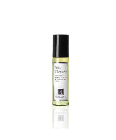 Wild Blossom Roll-on Perfume with Ylang-Ylang Essential Oil Alcohol-Free All-Natural Organic Long-Lasting Fragrance - Travel-Size Perfume for Women - TSA Approved 0.33 oz / 10 ml
