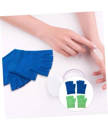 Beatifufu 2 Pairs Gel Gloves Moisturizing Gloves Reusable Half Finger Gloves Moisturizing Fingerless Gloves Essential Oils Gloves Cracked Hands Repair Gloves Grooming Glove Knitting 16X13X1CM - Buy Online on GoSupps.com