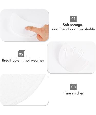 Heallily 2 Pairs Sponge Shoulder Pads Sewing Set-in for Jacket Blazer T-Shirt Dress, 1cm (Black White) - Buy Online on GoSupps.com