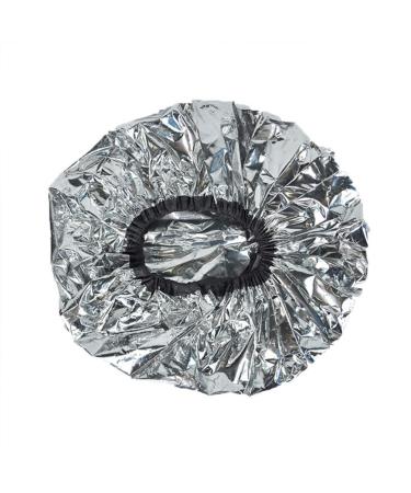 Lurrose 6pcs Heat Cap Deep Conditioning Caps Bath Cap Aluminum Foil Hair Cap Night Hat Head Cover for Steaming Hair Styling and (Silver)