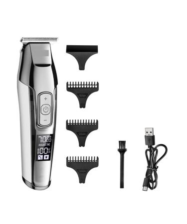 Razors Professional Hair Clipper Beard Trimmer for Men Adjustable Speed LED Digital Carving Clippers Electric Razor KM-5027