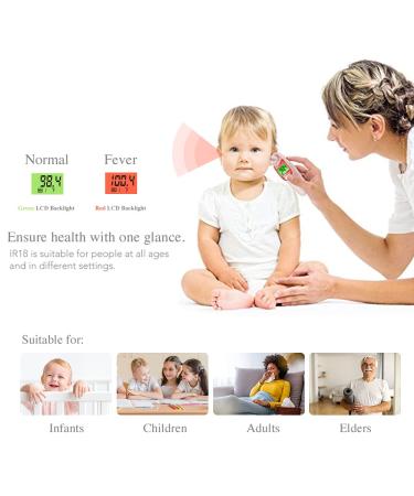 Fora IR18 Infrared Ear Digital Thermometer - Quick & Accurate Measurement for Baby, Kids, and Adults - Fever Alarm, Bonus Probe Covers - Buy Online on GoSupps.com